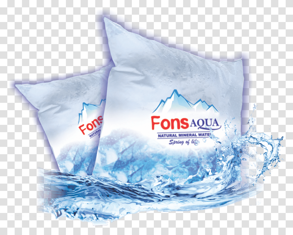Pure Water Sachet Aqua Fons Transparent Png
