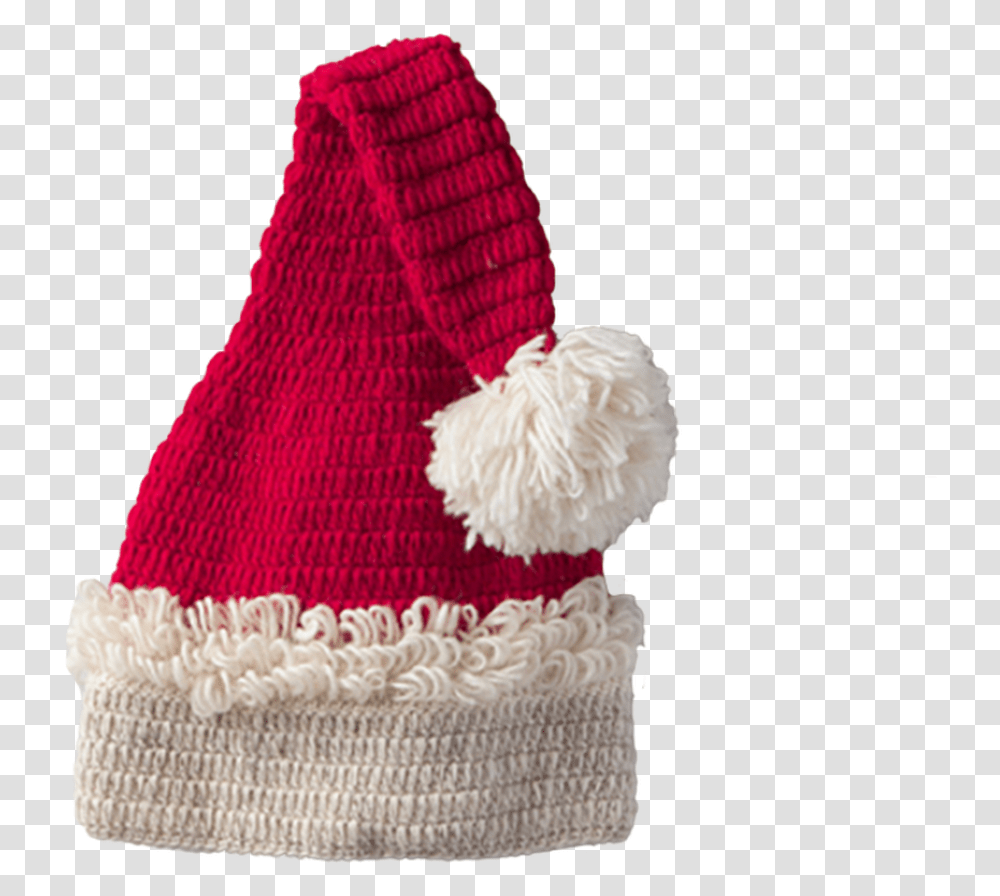 Pure Wool Santa Christmas Hat 60cm Crochet, Clothing, Apparel, Cap, Wedding Cake Transparent Png