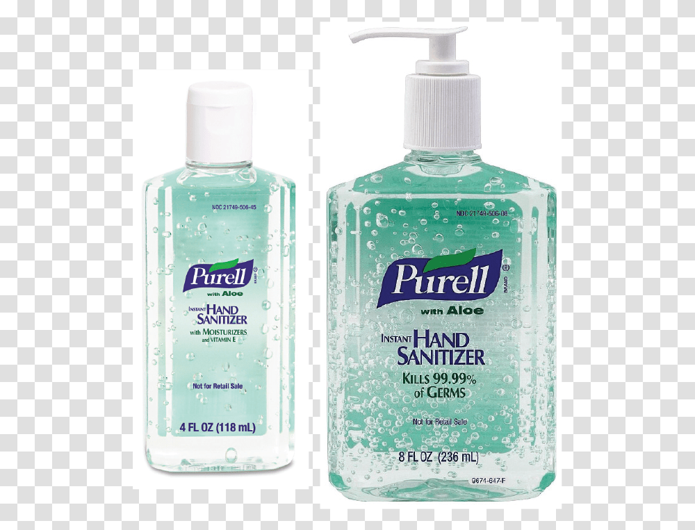 Purell Hand Sanitizer, Bottle, Cosmetics, Aftershave, Shampoo Transparent Png