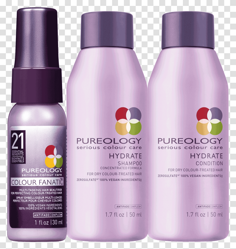 Pureology Hydrate Travel Size, Shaker, Bottle, Cosmetics, Aluminium Transparent Png