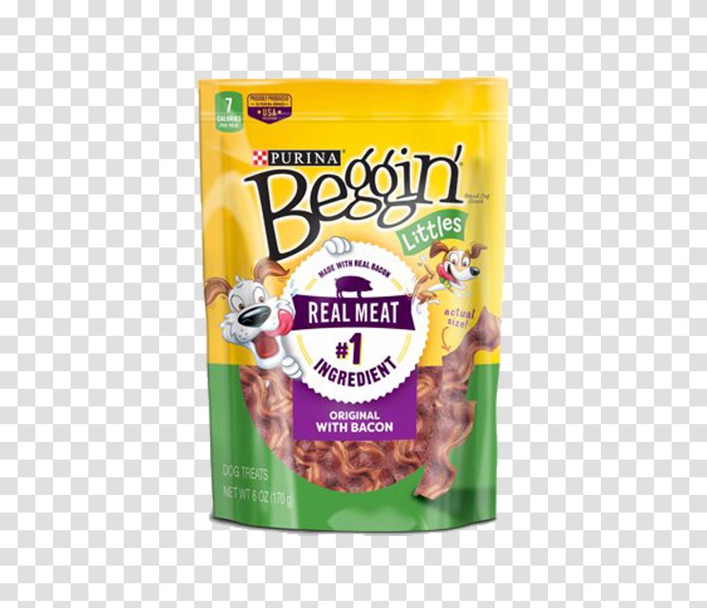 Purina Beggin Littles Bacon Flavor Dog Treats Oz, Plant, Food, Snack, Tin Transparent Png