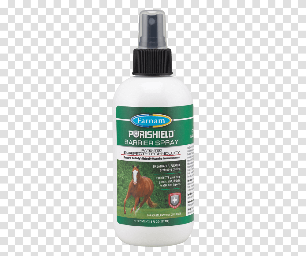Purishield Barrier Spray Wound Care Farnam Liquid Hand Soap, Horse, Mammal, Animal, Label Transparent Png
