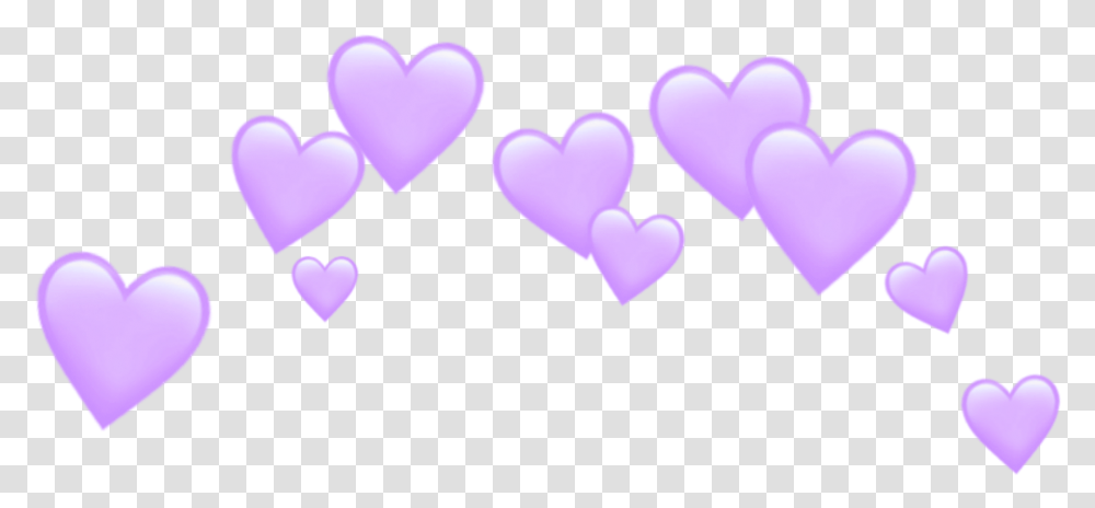 Purle Purplehearts Purpleheart Hearts Heart Emoji Crown, Rubber Eraser, Light Transparent Png