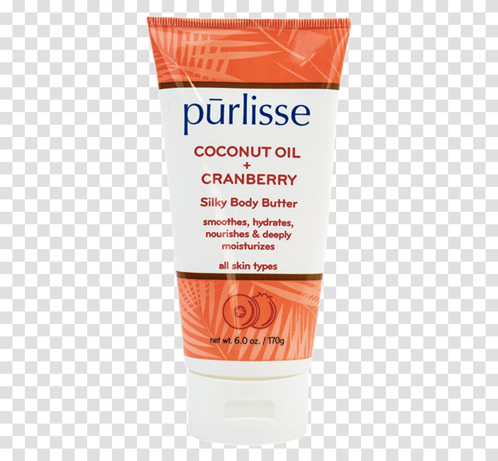 Purlisse Coconut Oil And Cranberry Silky Body Butter, Bottle, Sunscreen, Cosmetics, Beer Transparent Png