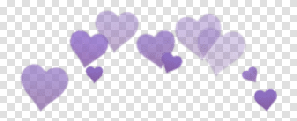 Purple Aesthetic Crown Tumblr Heart Photo Booth, Flower, Plant, Blossom Transparent Png