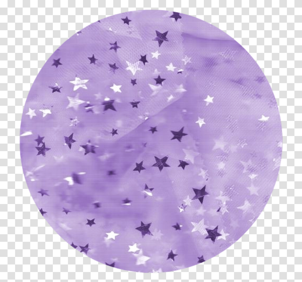 Purple Aesthetic Icon Tumblr Stars Light Blue Background Tblr, Rug, Plant, Crystal, Lighting Transparent Png