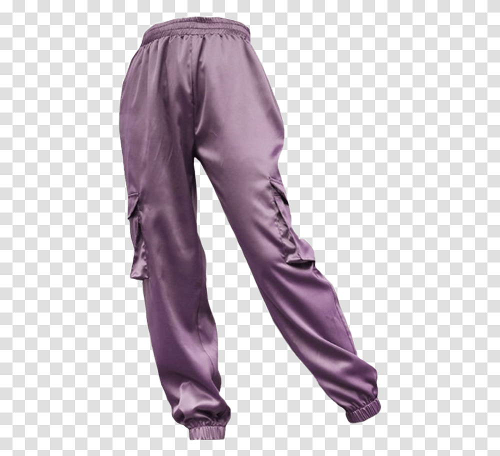 Purple Aesthetic Pants Freetoedit Korean Sweat Pants For Women, Apparel, Person, Human Transparent Png