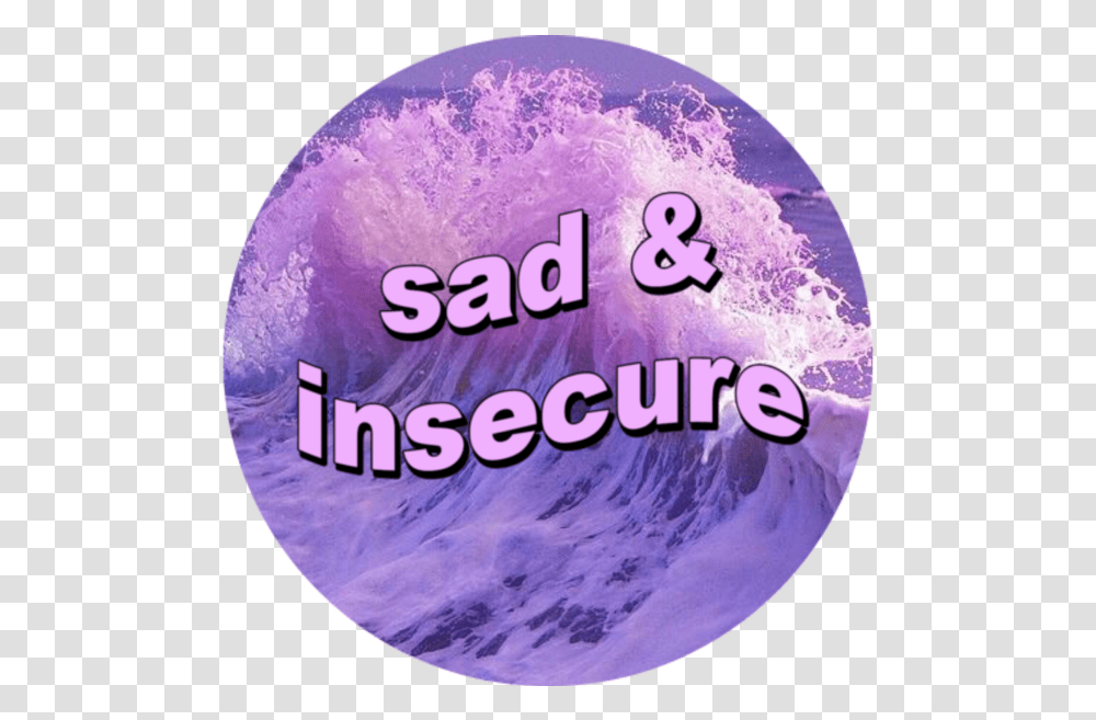 Purple Aesthetic Purpleaesthetic Sad Wave Sea, Nature, Sphere, Outdoors, Outer Space Transparent Png