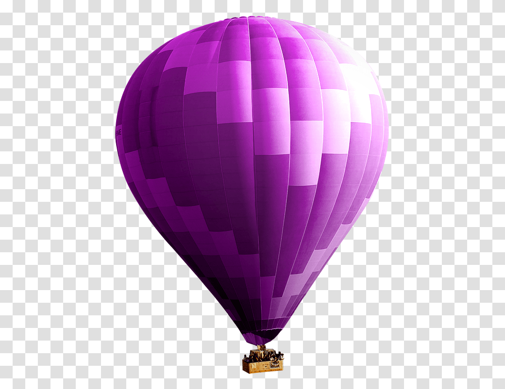 Purple Air Balloon Download Hot Air Balloon, Aircraft, Vehicle, Transportation Transparent Png
