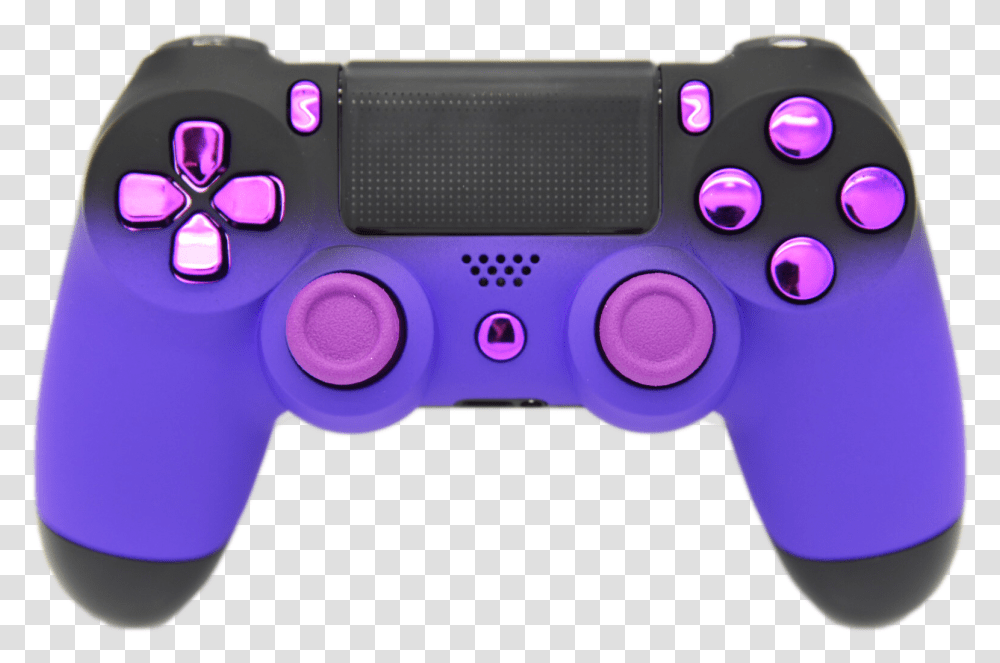 Purple Amp Black Fade Soft Touch Ps4 Controller Purple And Blue, Joystick, Electronics, Gun, Weapon Transparent Png