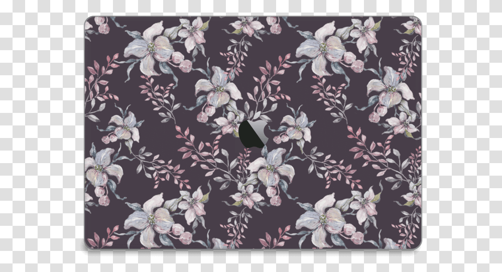 Purple Amp Flowers Skin Macbook Pro 15 2016 Wallet, Floral Design, Pattern Transparent Png