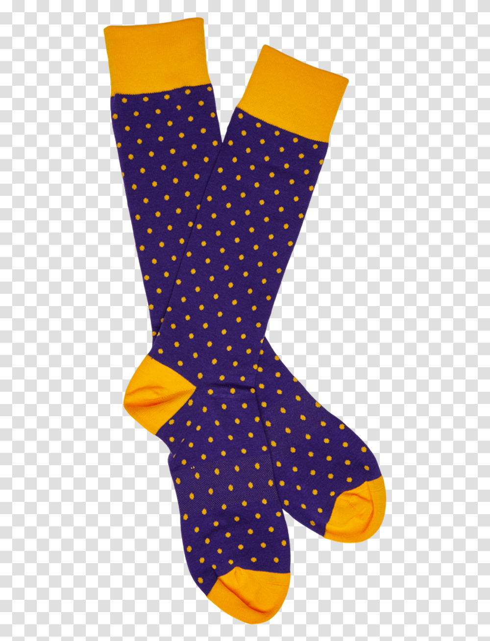 Purple And Gold Dot Sock, Texture, Polka Dot, Pajamas, Clothing Transparent Png