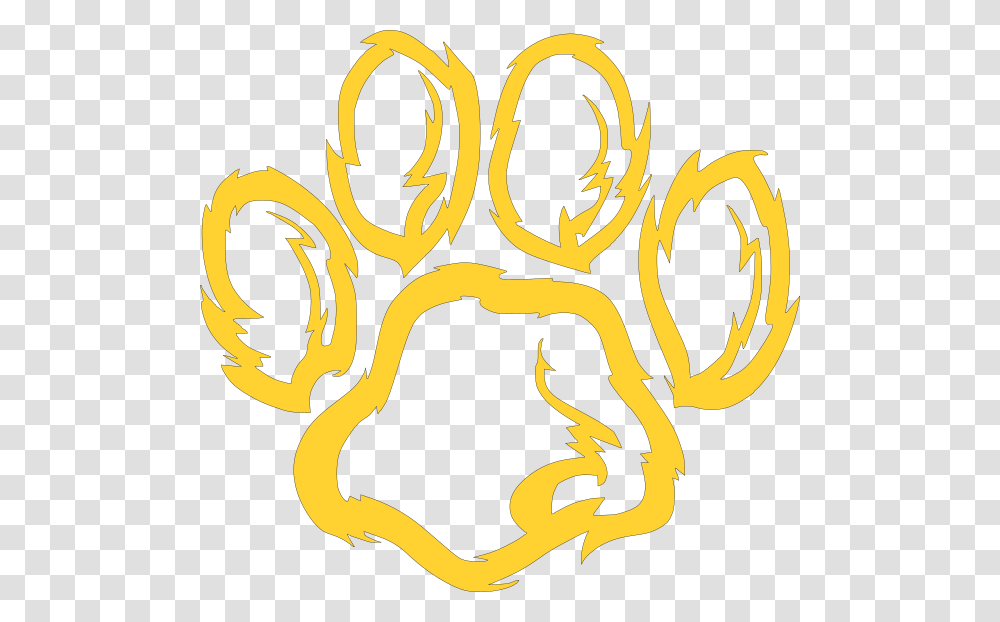 Purple And Gold Tiger Paw, Label, Dragon, Fire Transparent Png