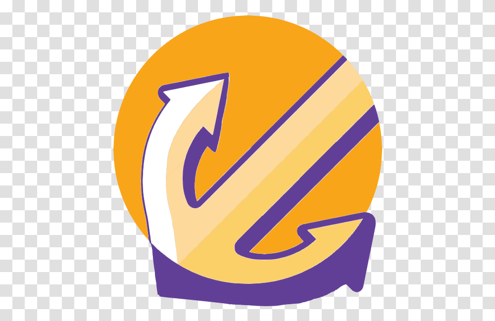 Purple And Orange Anchor, Symbol, Text, Recycling Symbol, Logo Transparent Png