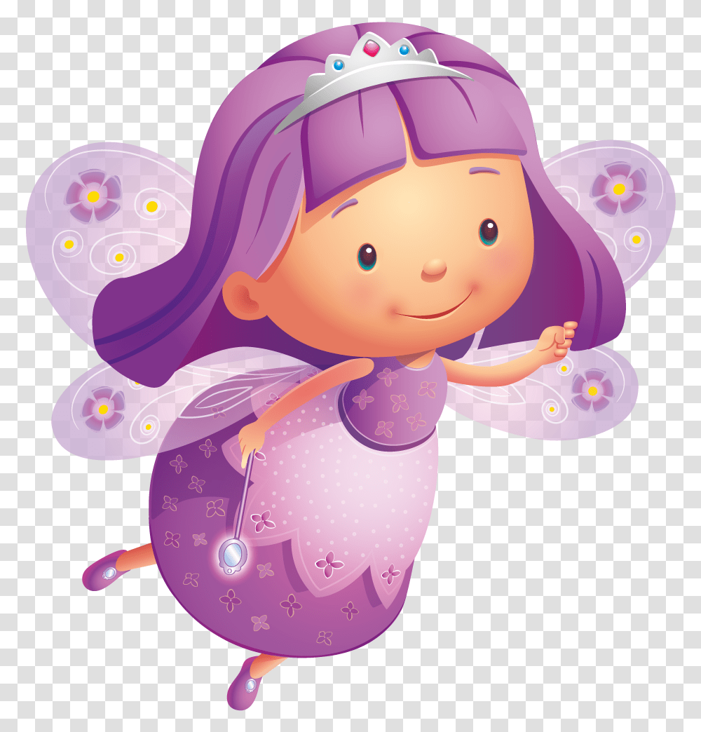 Purple And Pink Fairies, Doll, Toy Transparent Png