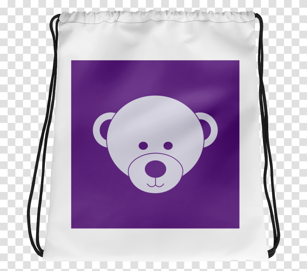 Purple And White Drawstring Bag Handbag, Cushion, Pillow, Giant Panda, Bear Transparent Png