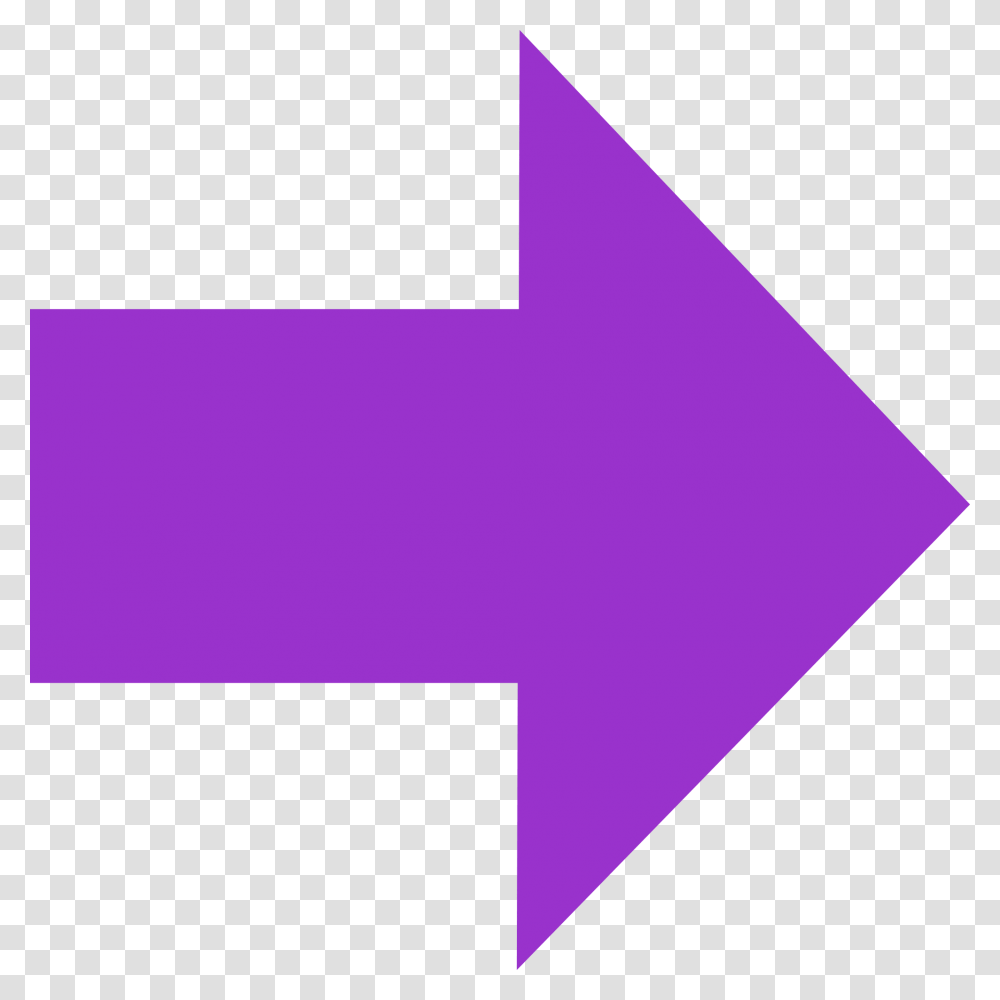 Purple Arrow Pointing Right Right Purple Arrow, Triangle, Business Card, Paper Transparent Png