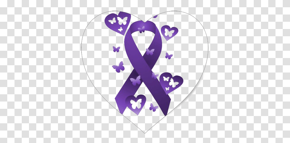 Purple Awareness Ribbon Clipart Maladie De Crohn Symbol, Alphabet, Label Transparent Png