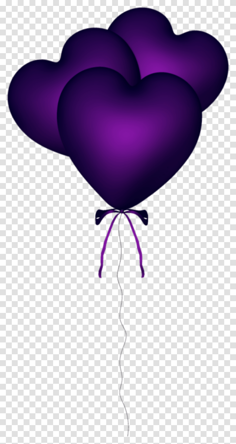 Purple Balloon Balloons Heart Sticker Purple Heart Baloon, Lamp,  Transparent Png