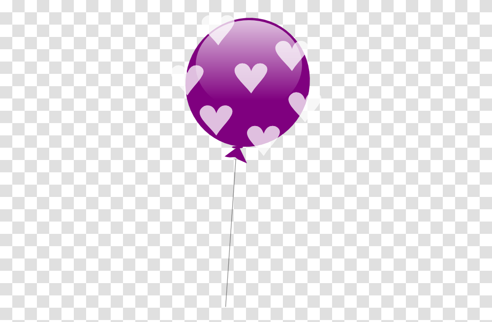 Purple Balloons Clipart Image Balloon, Heart Transparent Png