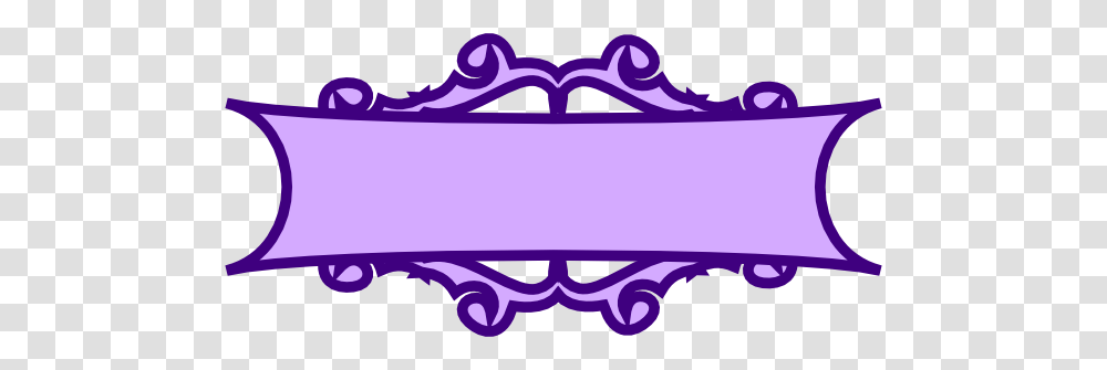 Purple Banner Scroll Clip Art, Label, Floral Design Transparent Png