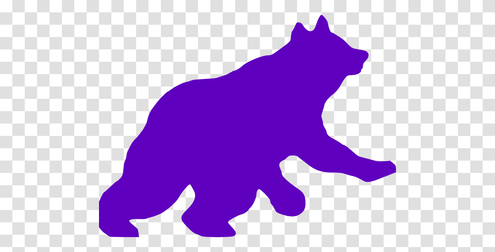 Purple Bear Clip Art, Silhouette, Mammal, Animal, Wildlife Transparent Png