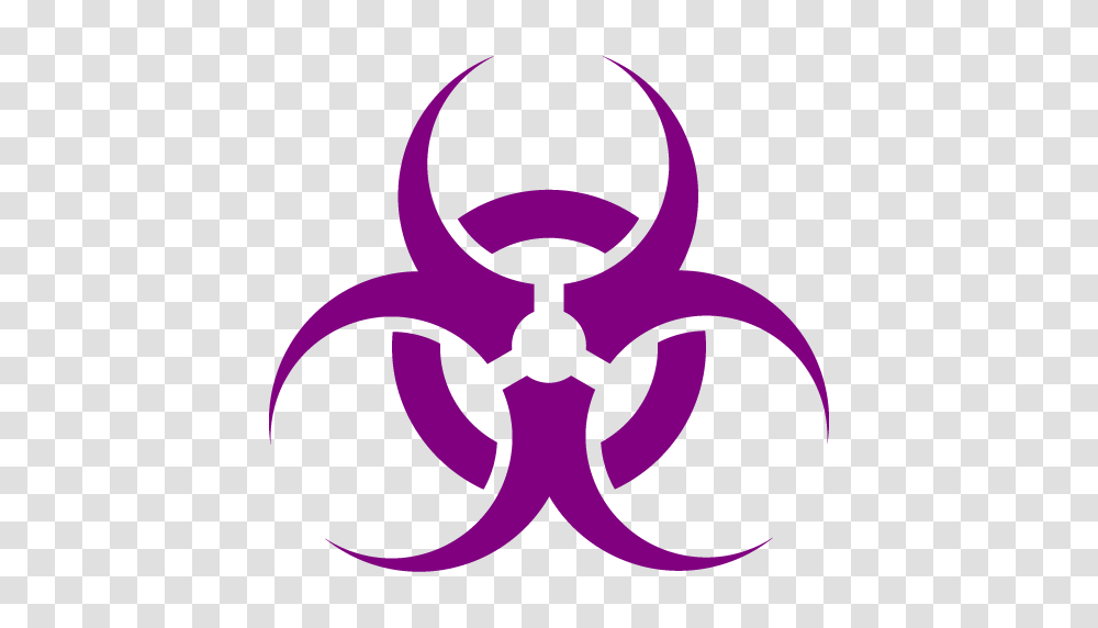 Purple Biohazard Icon, Lamp, Logo, Trademark Transparent Png