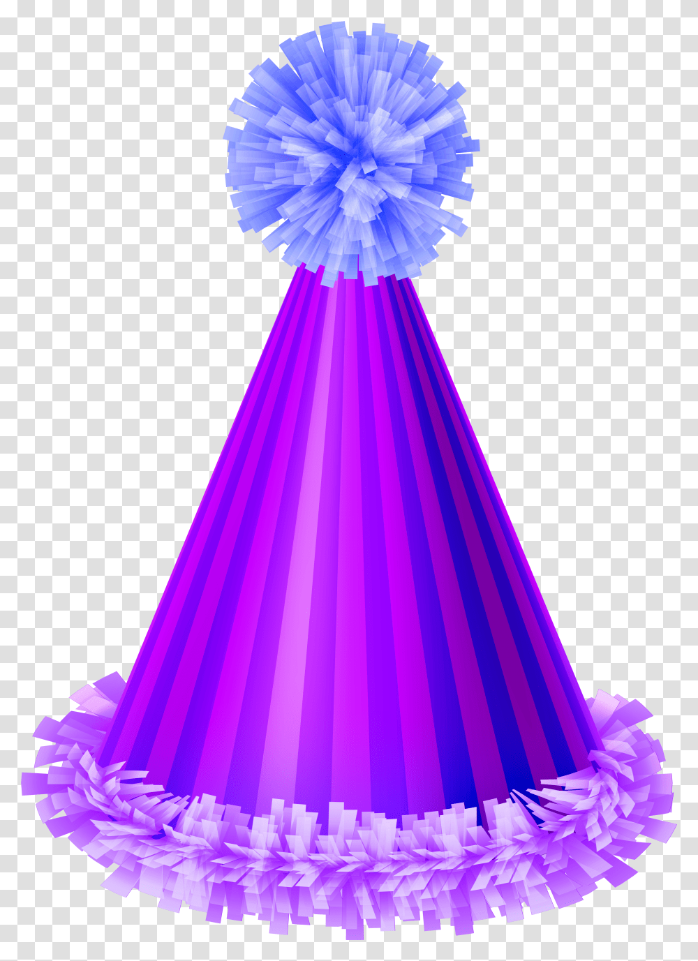 Purple Birthday Hat Clipart Purple Party Hat Background Transparent Png