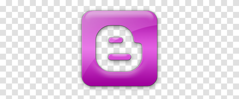 Purple Blogger Logo Icon Logo Blog Pink, Text, Number, Symbol, Word Transparent Png