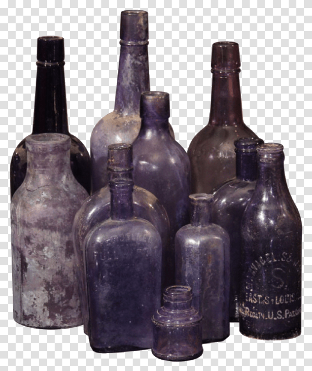 Purple Bottles Moodboard Filler Witch Witchcraft Magic Bottle, Glass, Alcohol, Beverage, Drink Transparent Png