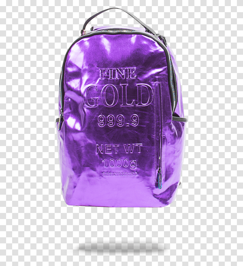 Purple Brick Sprayground Sprayground Purple Money, Backpack, Bag, Cosmetics, Bottle Transparent Png