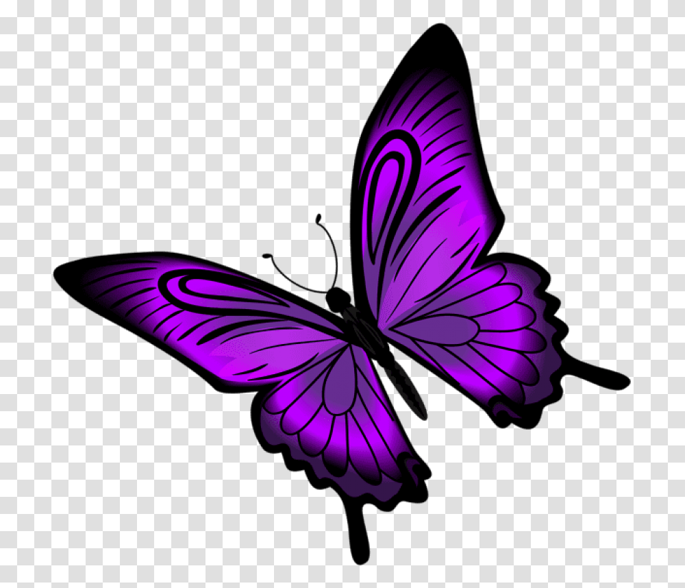 Purple Butterfly Butterfly Clipart Purple, Animal, Insect, Invertebrate, Bird Transparent Png