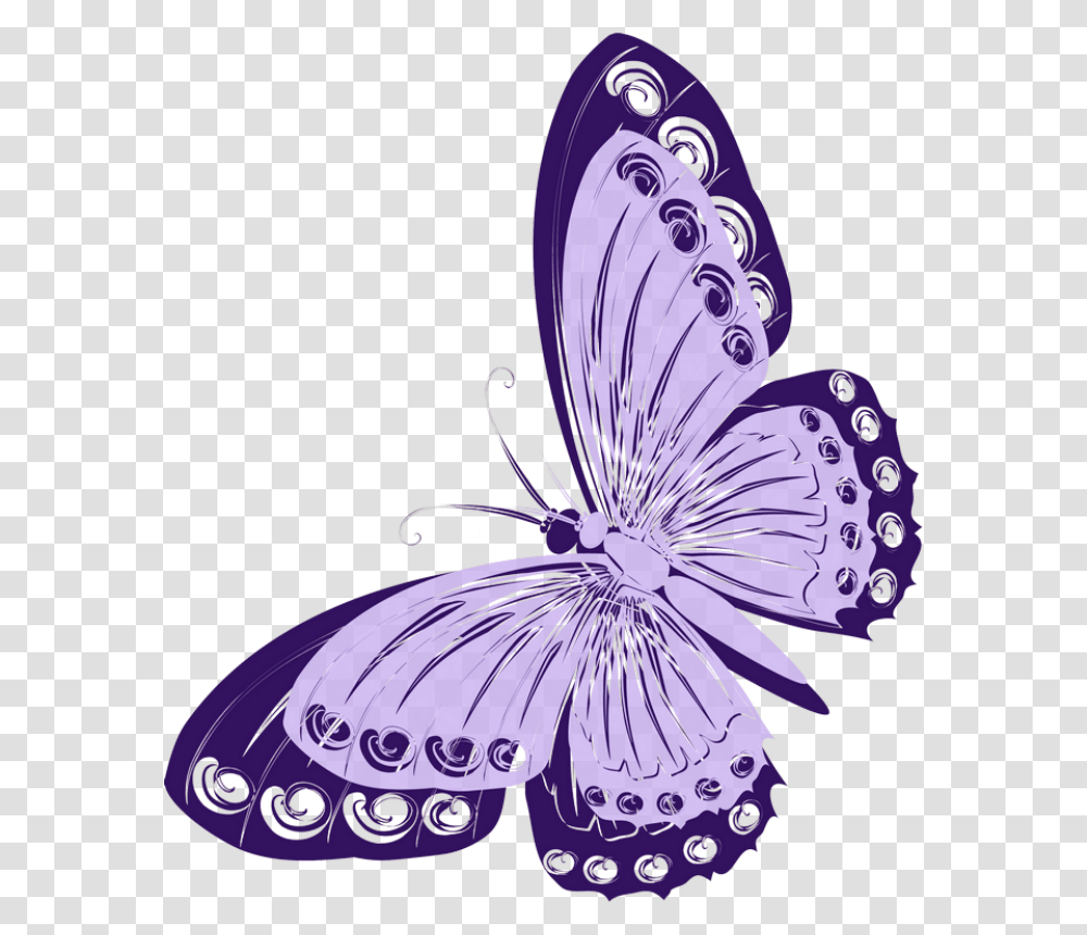 Purple Butterfly Clipart Pink Monarch Butterfly Cartoon, Insect, Invertebrate, Animal Transparent Png