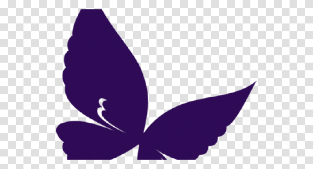 Purple Butterfly Cliparts Purple Clipart Butterfly, Plant, Flower, Blossom Transparent Png