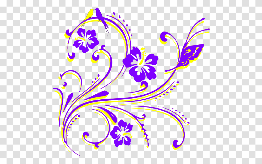 Purple Butterfly Drawing, Floral Design, Pattern Transparent Png