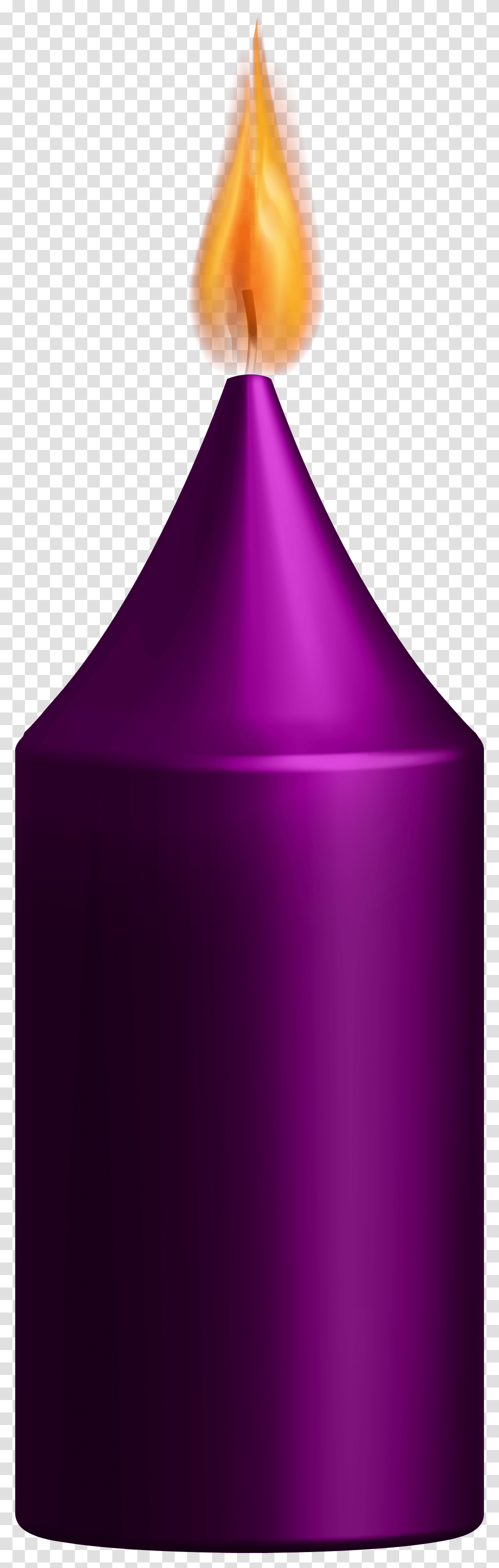 Purple Candle Clip Art Triangle, Bottle, Lamp, Cosmetics, Aluminium Transparent Png