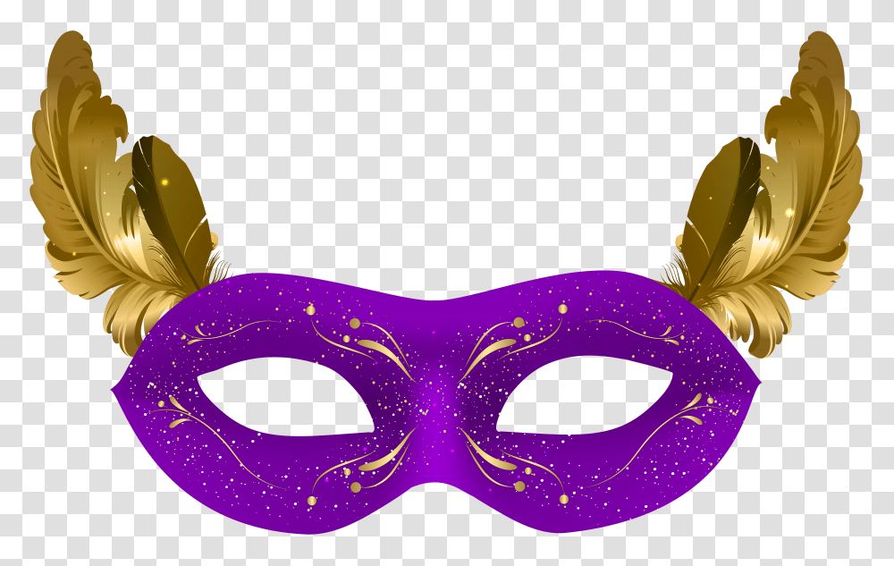 Purple Carnival Mask Clip Transparent Png