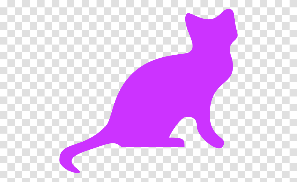 Purple Cat Silhouette Purple Cat Clipart, Mammal, Animal, Pet, Baseball Cap Transparent Png