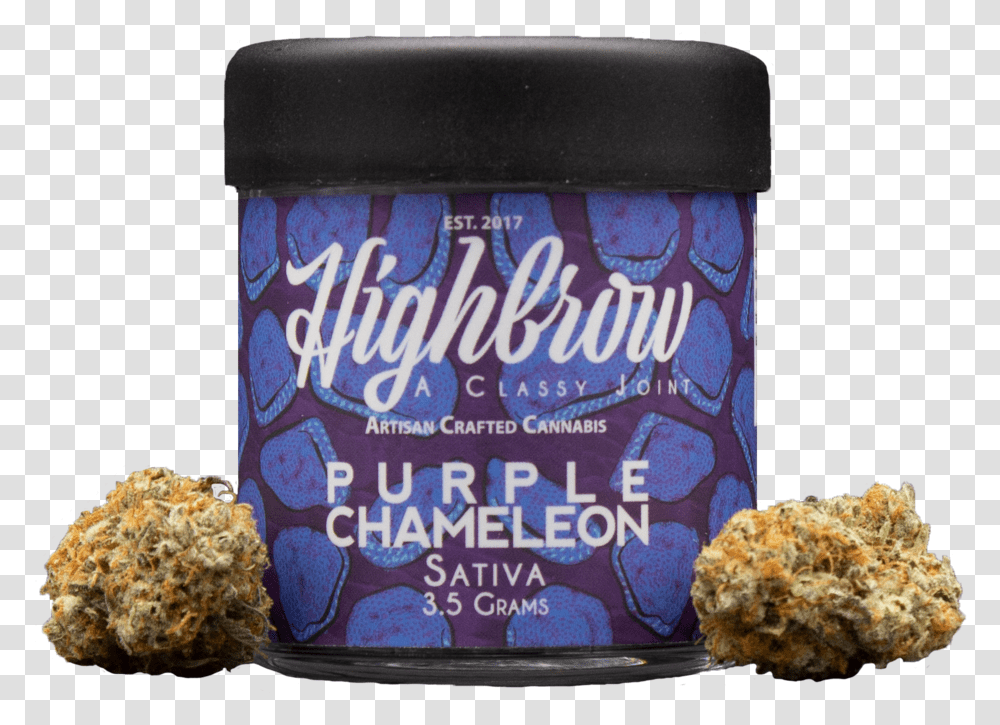 Purple Chameleon With Bud Blueberry, Food, Popcorn, Dessert, Snack Transparent Png