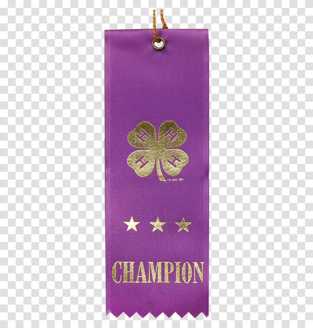 Purple Champion Ribbon Craft, Passport, Id Cards, Document Transparent Png