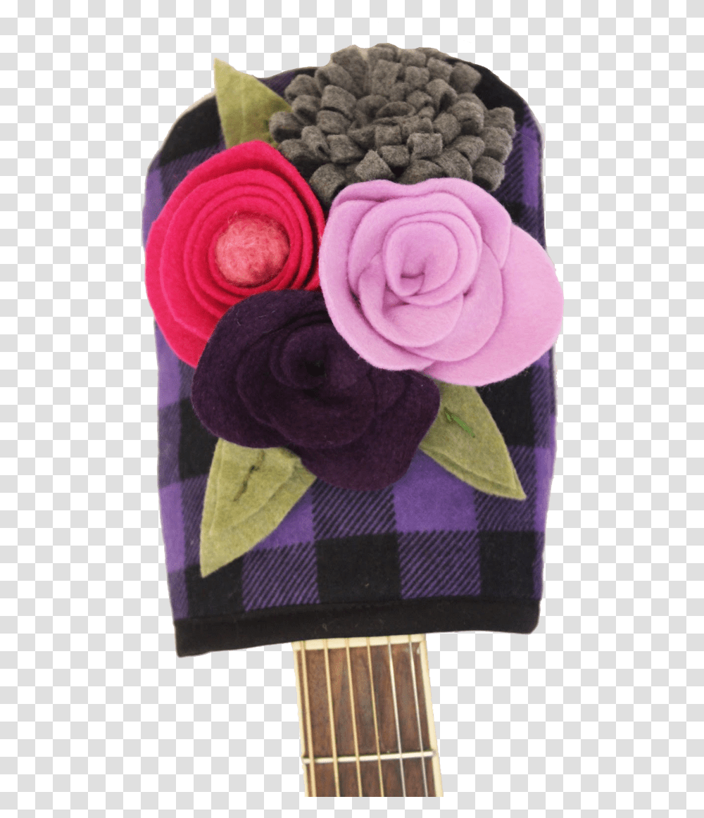 Purple Checker Board Flower Bouquet Guitten Rosa Centifolia, Apparel, Headband, Hat Transparent Png