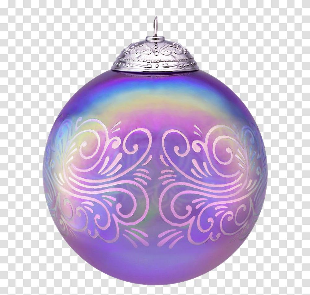 Purple Christmas Ball Clipart Christmas Ornament Glass, Sphere, Pattern, Birthday Cake, Accessories Transparent Png