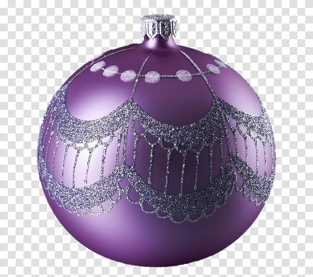 Purple Christmas Ball Photos Purple Christmas Ball, Ornament, Plant, Pattern, Sphere Transparent Png