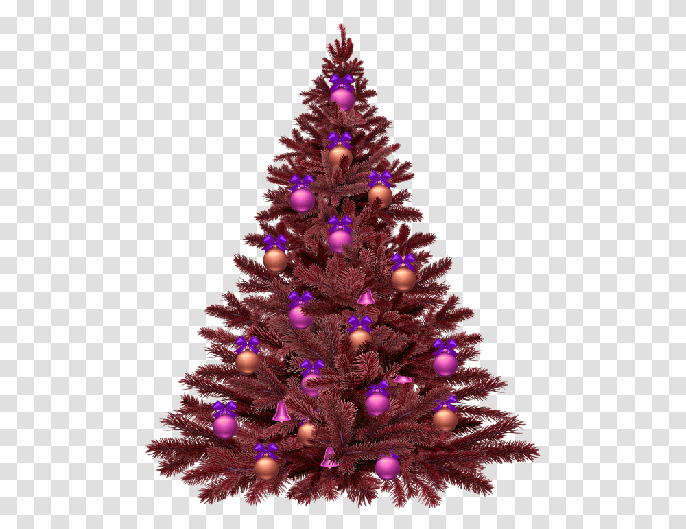 Purple Christmas Tree No Background Christmas Tree No Background, Ornament, Plant Transparent Png