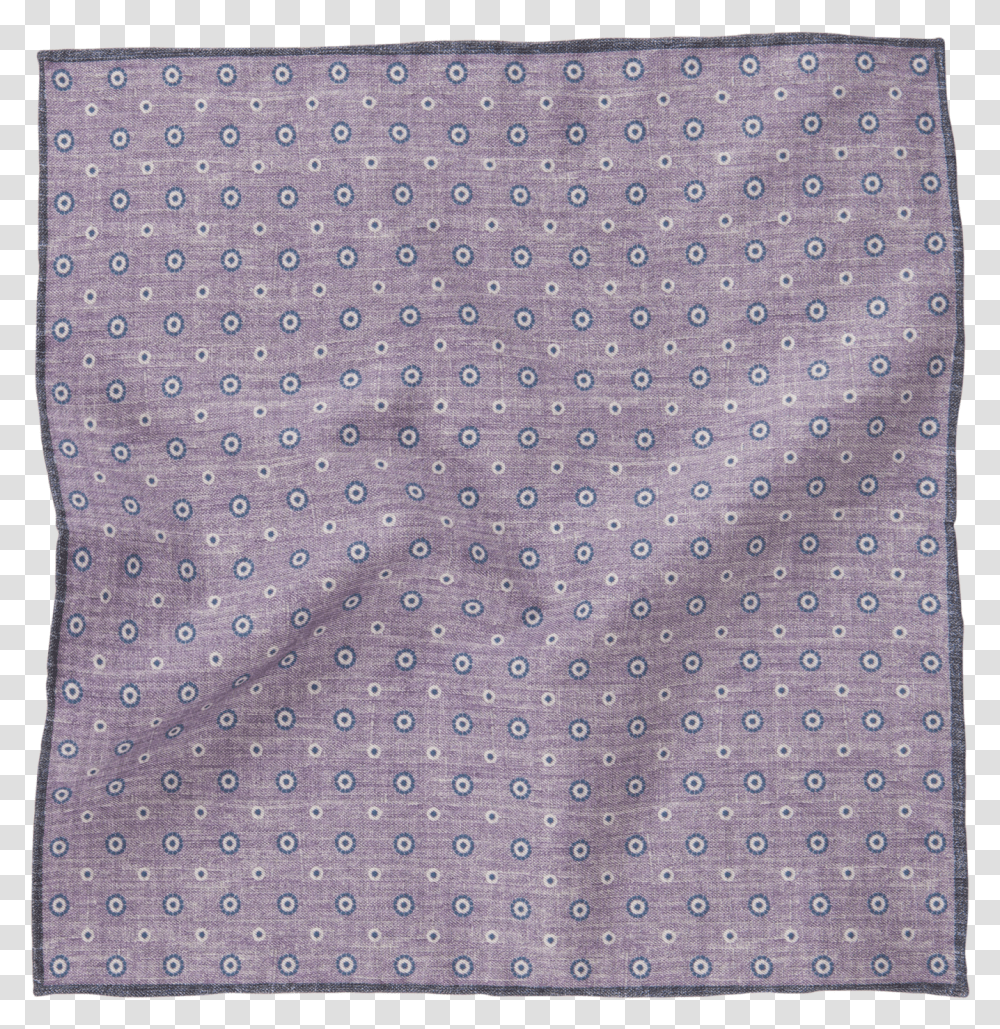 Purple Circle Print Cotton Blend Pocket SquareTitle Scarf Transparent Png