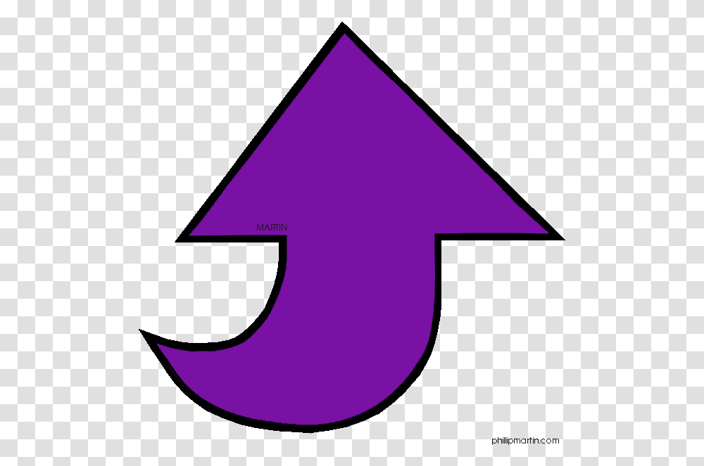 Purple Clipart Arrow Sign Crescent, Number, Triangle Transparent Png