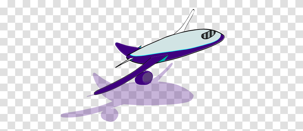 Purple Clipart Plane, Aircraft, Vehicle, Transportation, Airplane Transparent Png