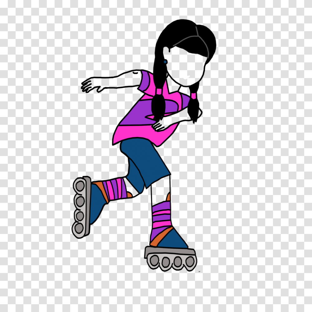 Purple Clipart Roller Skate, Person, Human, Skateboard, Sport Transparent Png