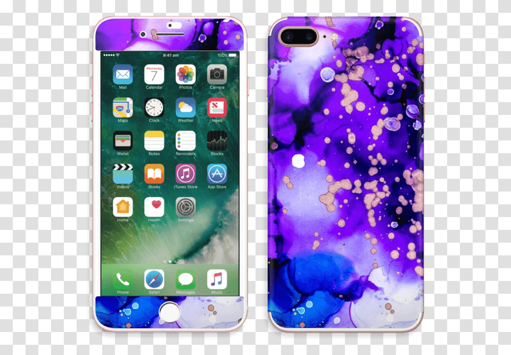 Purple Color Splash Skin Iphone 7 Plus Iphone 7 Plus Skin Yellow On White, Mobile Phone, Electronics, Cell Phone Transparent Png