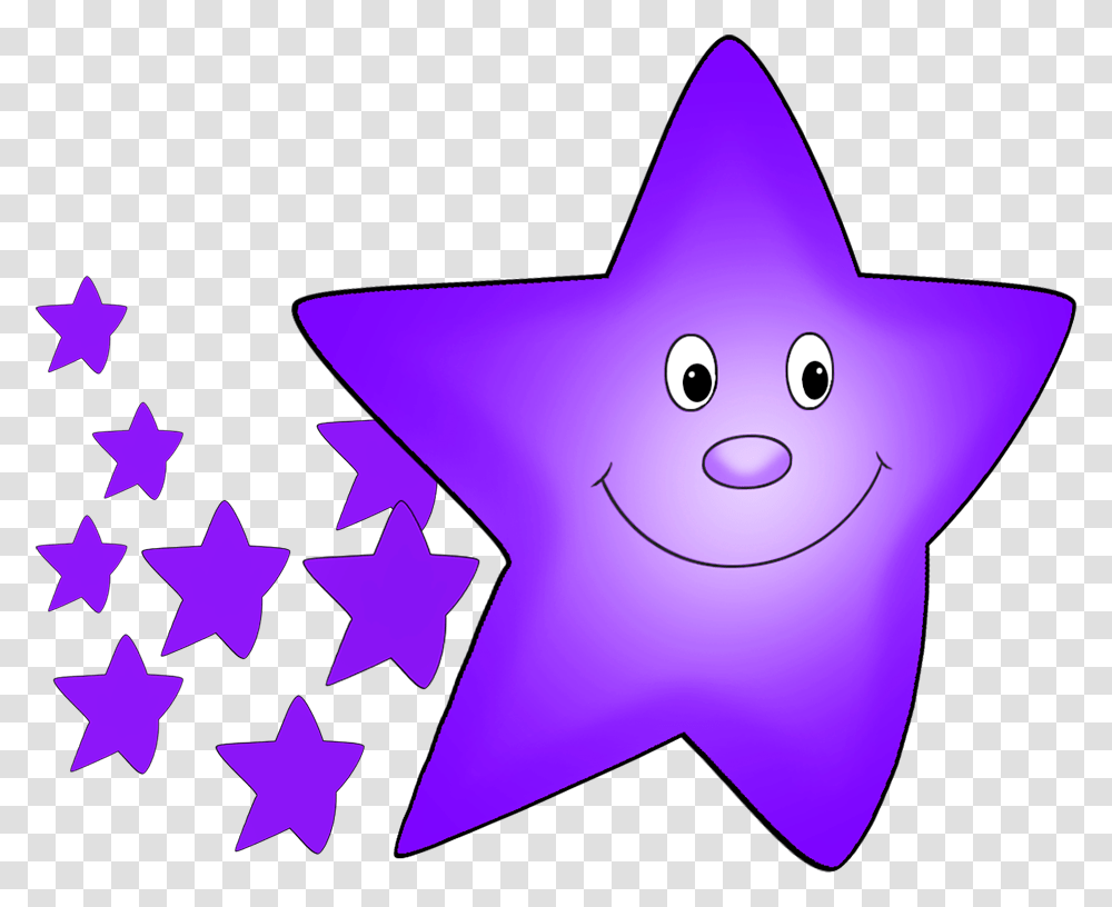 Purple Comet Stars Gif Cartoon, Star Symbol, Recycling Symbol Transparent Png